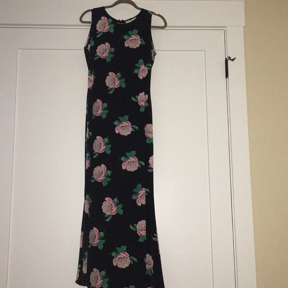 Saks Fifth 100% silk maxi dress